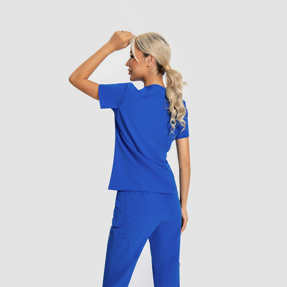 KungFuscrubs Three-Pocket Essential Scrub Top