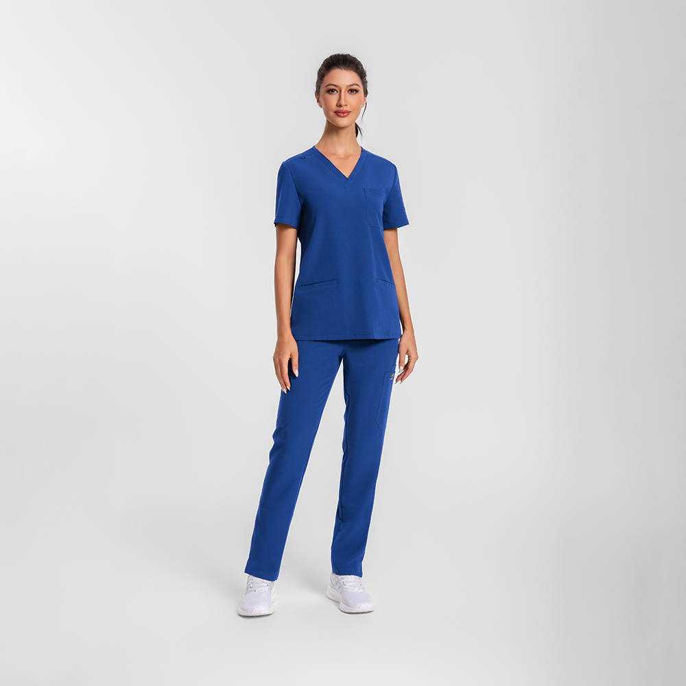 KungFuscrubs Women Three-Pocket Essential Scrub Sets rednote-Only Deal