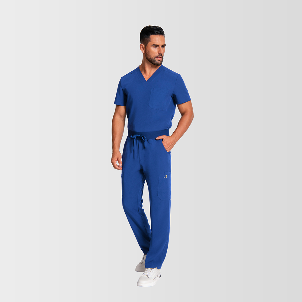 KungFuscrubs Men Three-Pocket Scrub Sets rednote-Only Deal