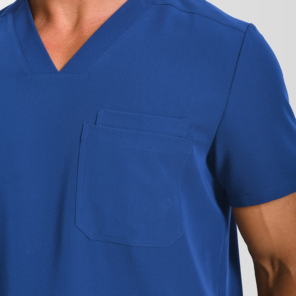 KungFuscrubs Men Three-Pocket Scrub Sets rednote-Only Deal