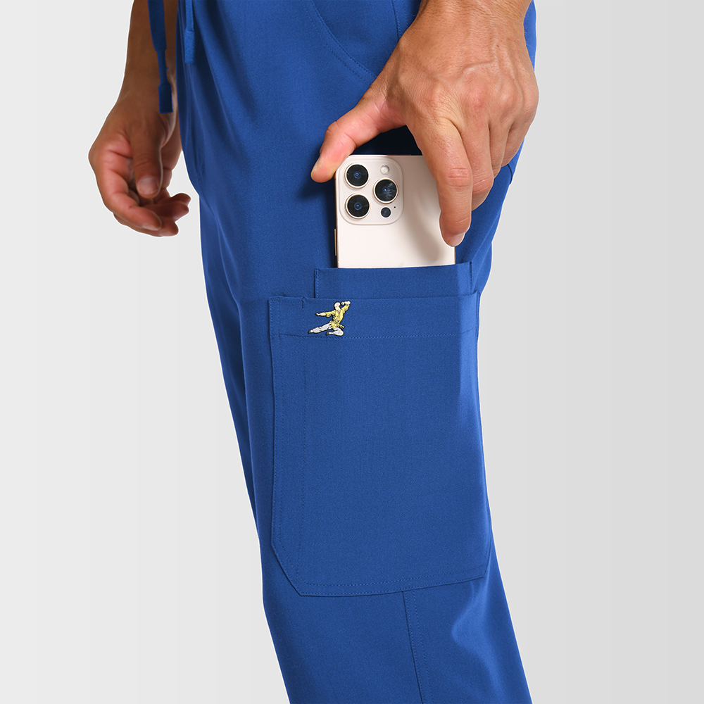 KungFuscrubs Men Three-Pocket Scrub Sets rednote-Only Deal