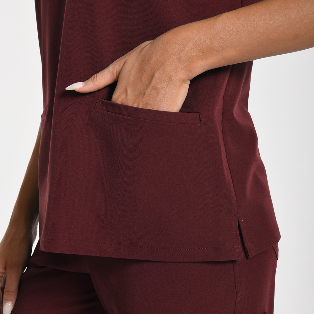 KungFuscrubs Women Three-Pocket Essential Scrub Sets rednote-Only Deal