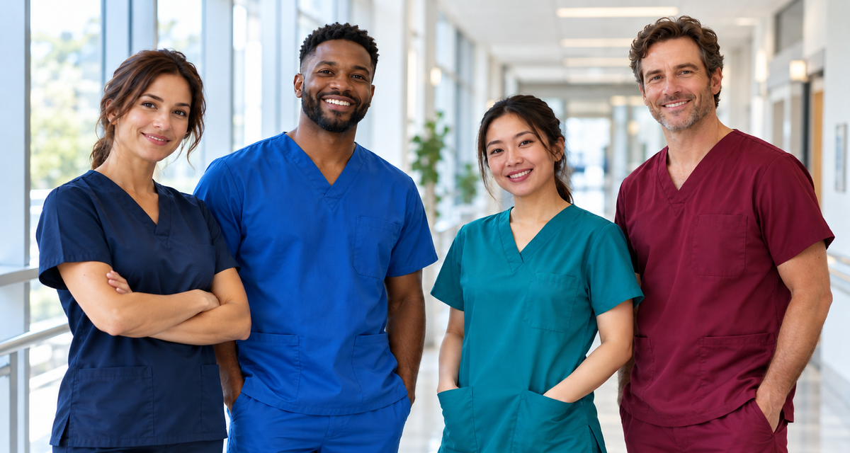 Can Hospital Staff Wear Any Color Scrubs?