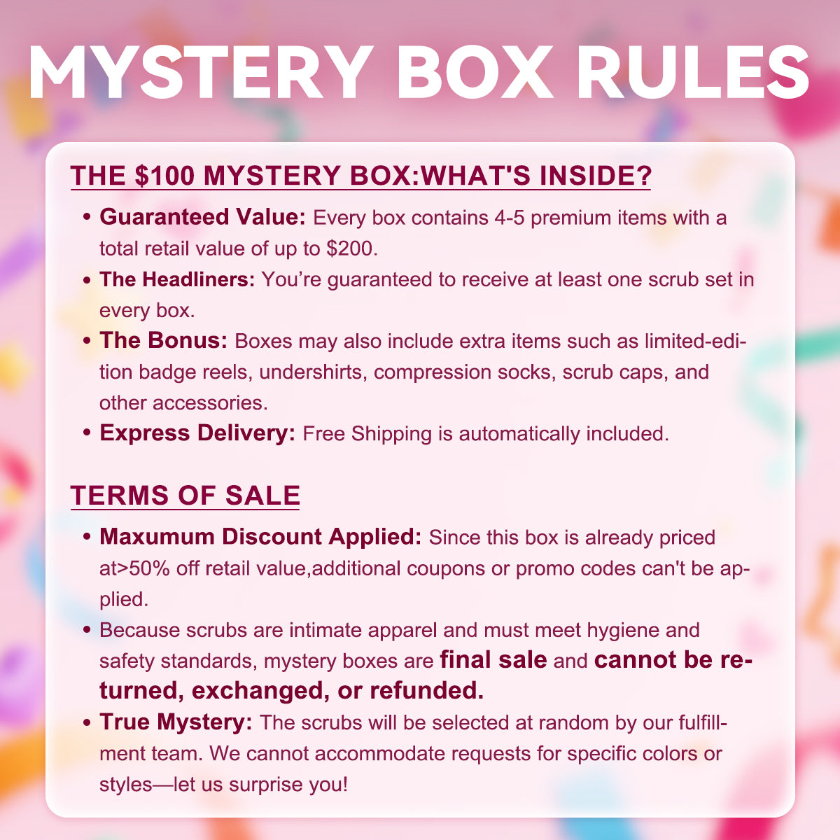 Kungfu Scrubs  Women's Mystery Box $100