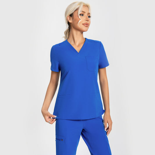 KungFuscrubs Three-Pocket Essential Scrub Top