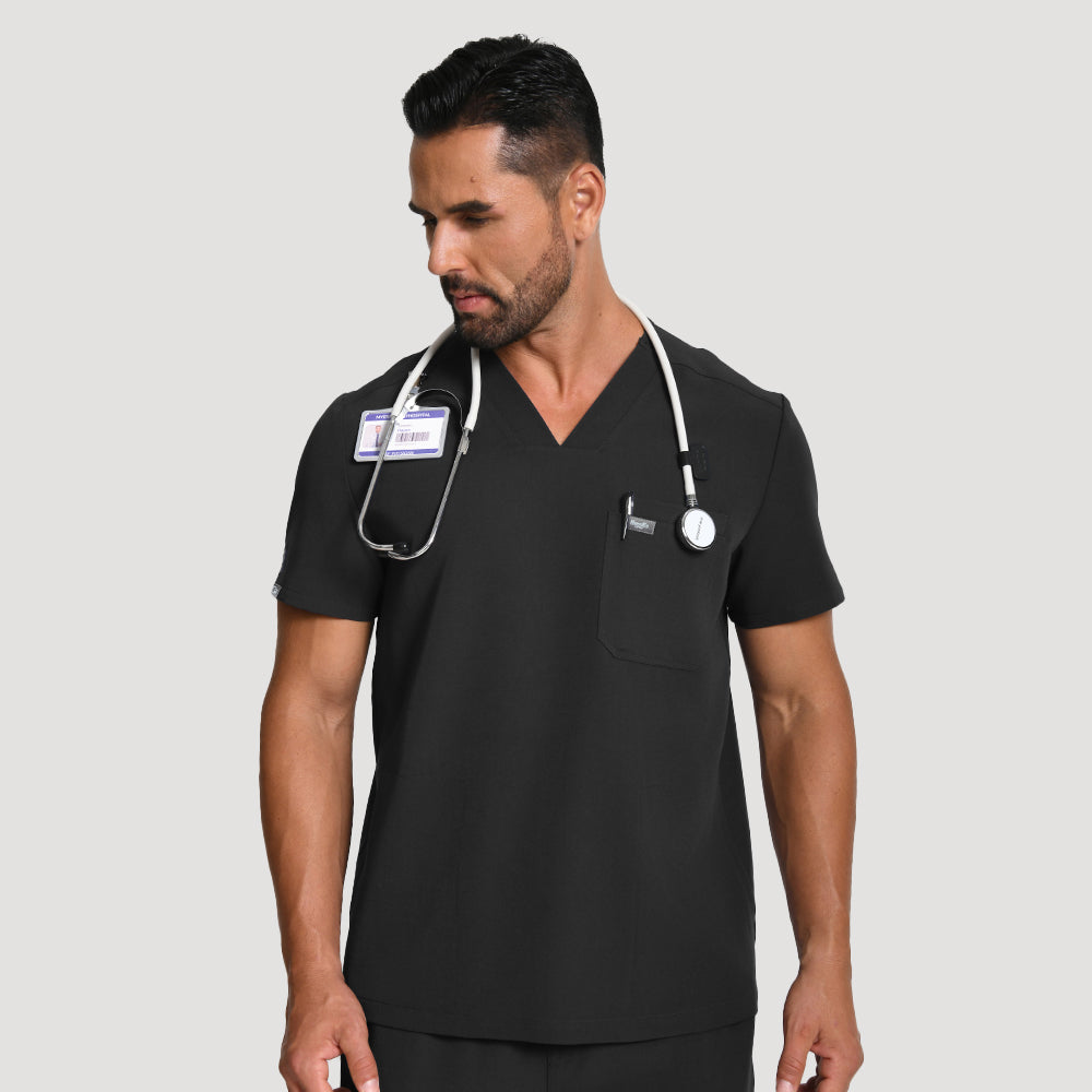 Blusas médicas de tres bolsillos Kungfuscrubs