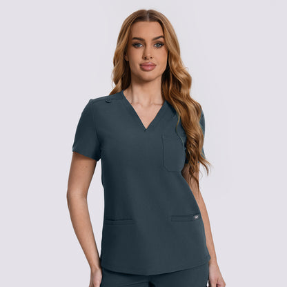Women's Scrub Top – 3 Pockets | KungfuScrubs