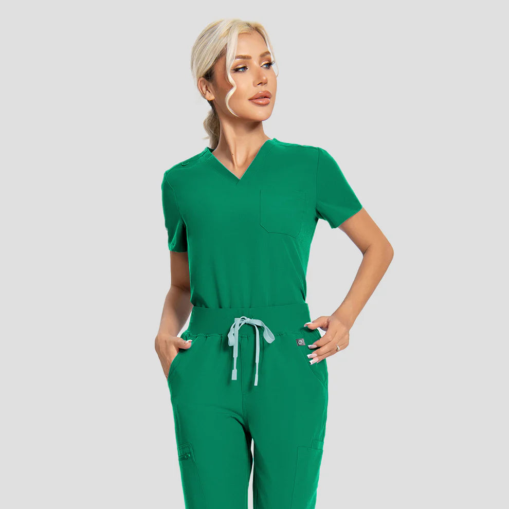 Women's Indocyanine green Scrubs Set