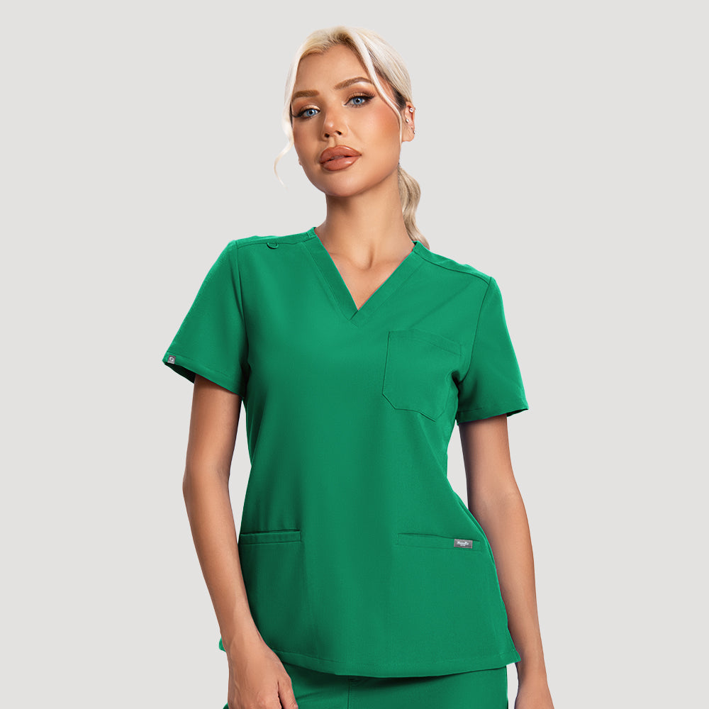Women's Scrub Top – 3 Pockets | KungfuScrubs