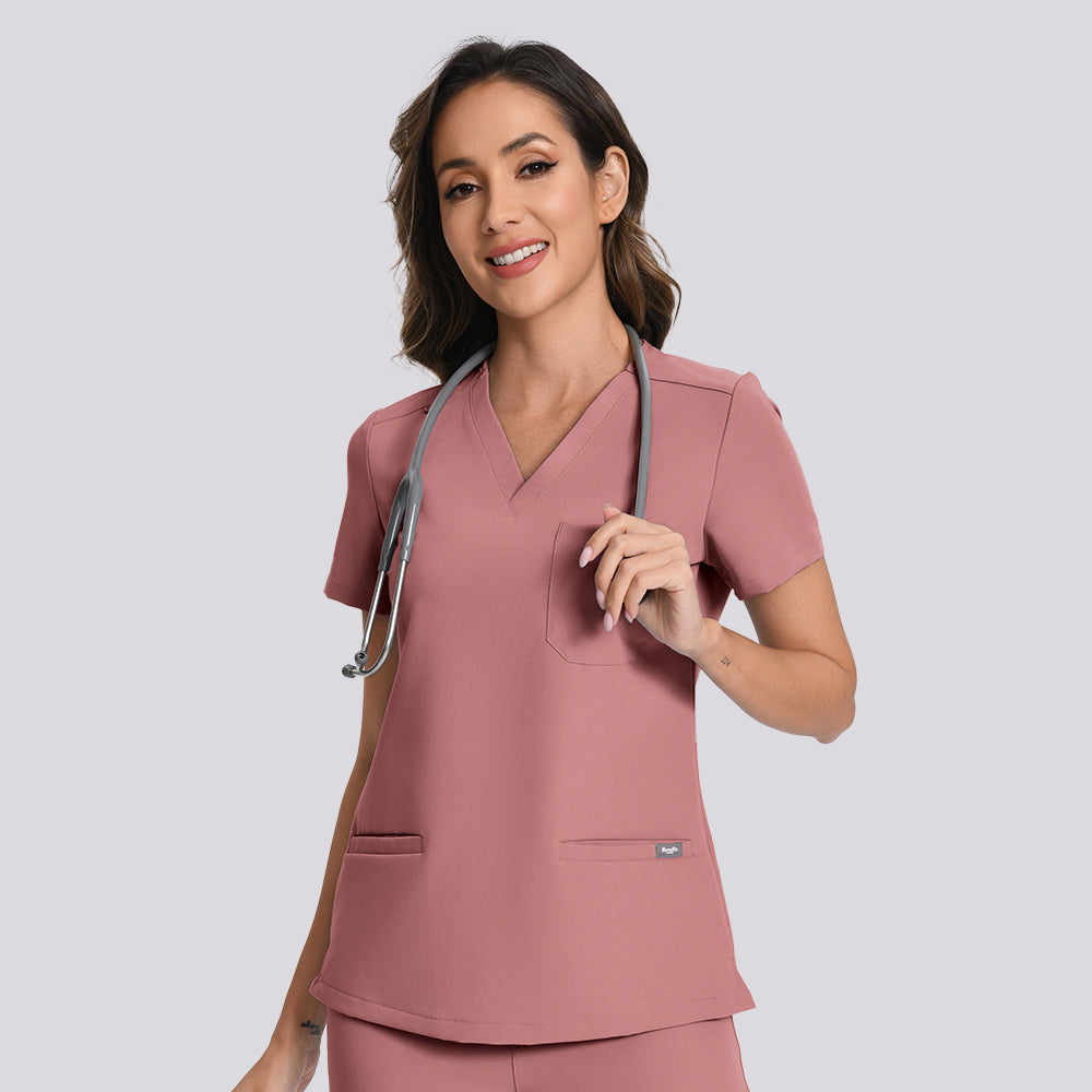 Women's Scrub Top – 3 Pockets | KungfuScrubs