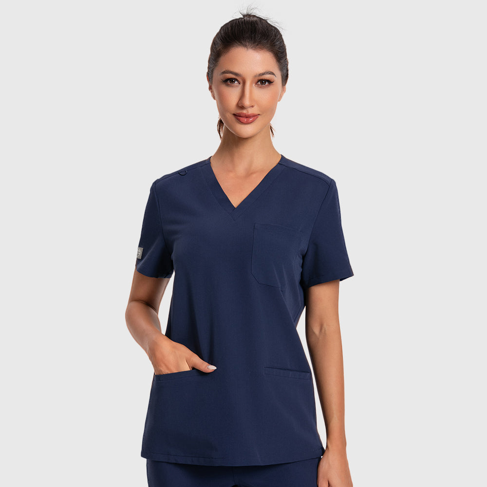 Women's Scrub Top – 3 Pockets | KungfuScrubs