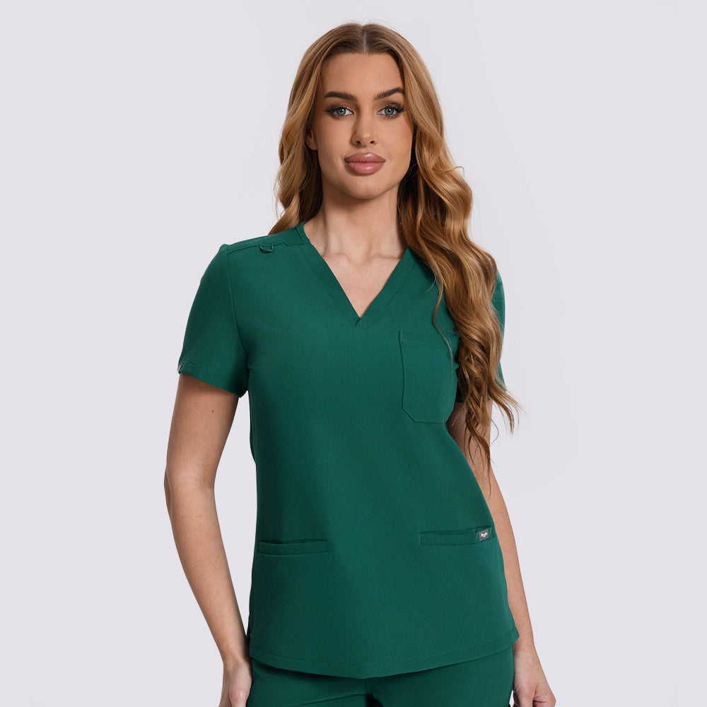 Women's Scrub Top – 3 Pockets | KungfuScrubs