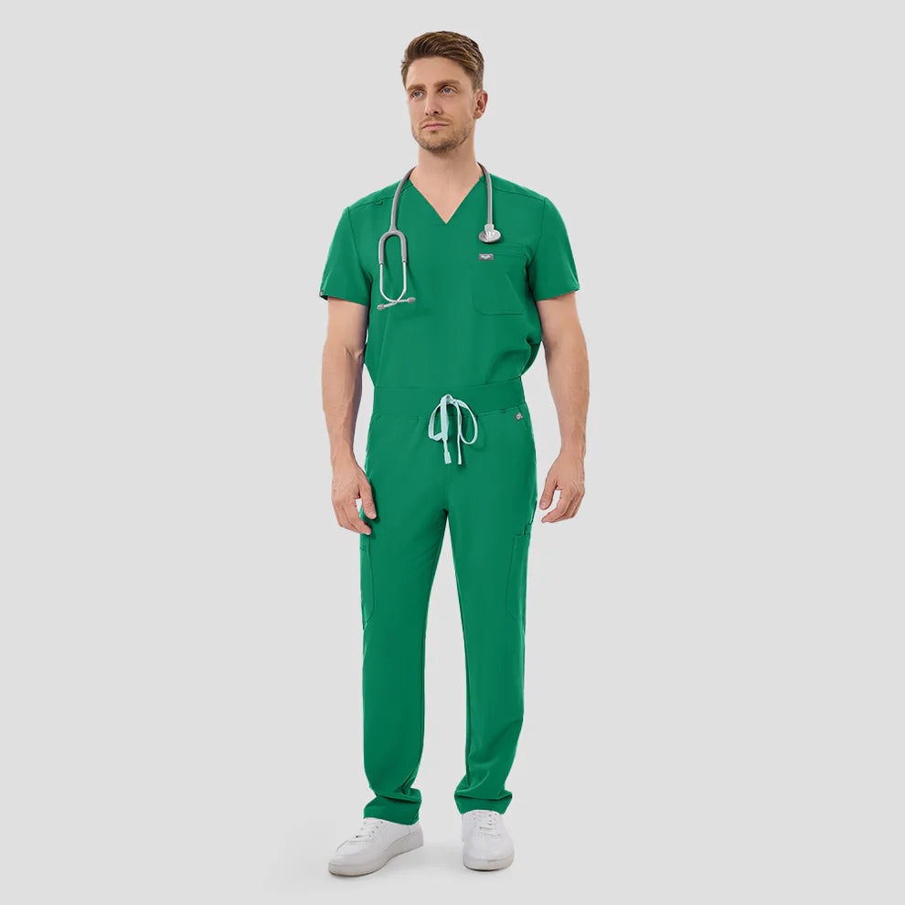 Pantalón médico verde indocianina para hombre