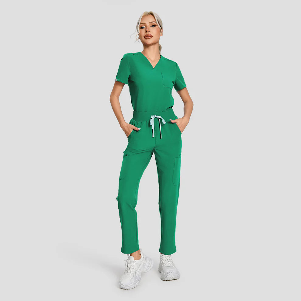 Women's Indocyanine green Scrubs Set