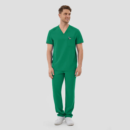 Men's Indocyanine green Scrubs Set
