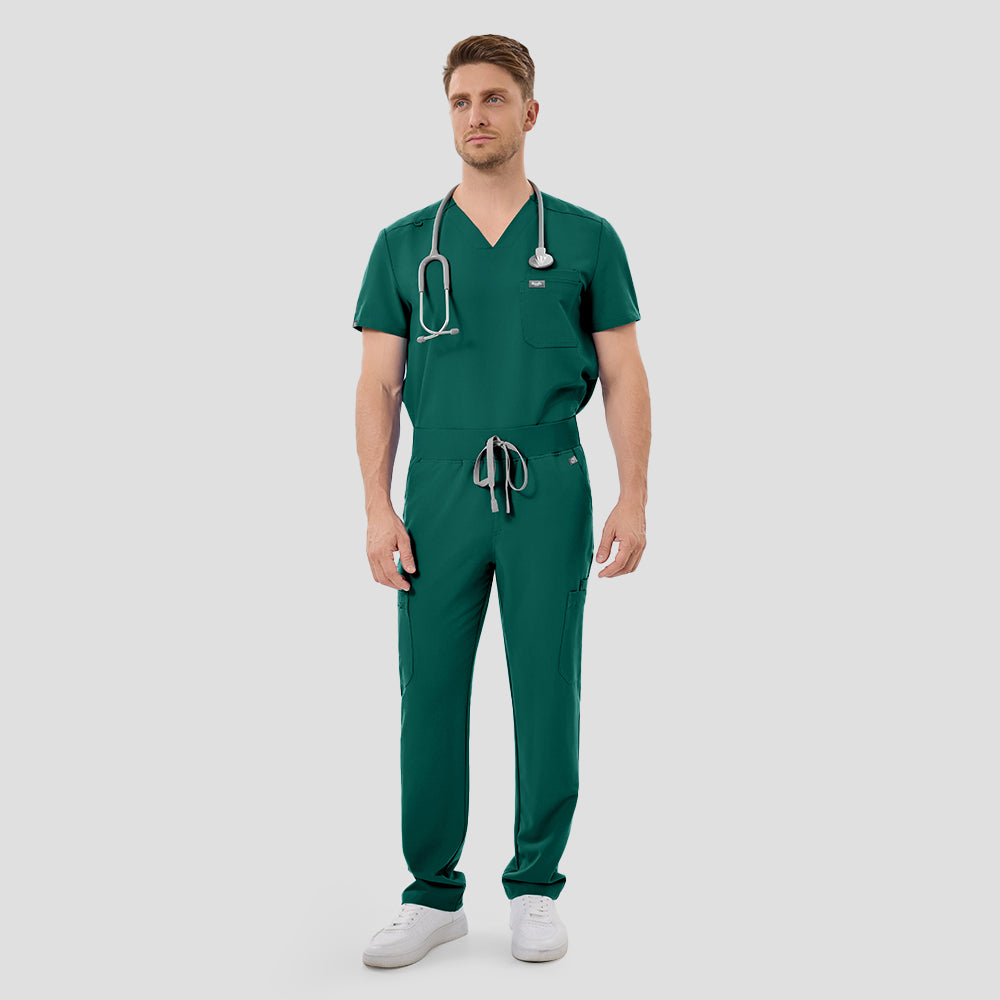 Men's elastic waist scrub pants