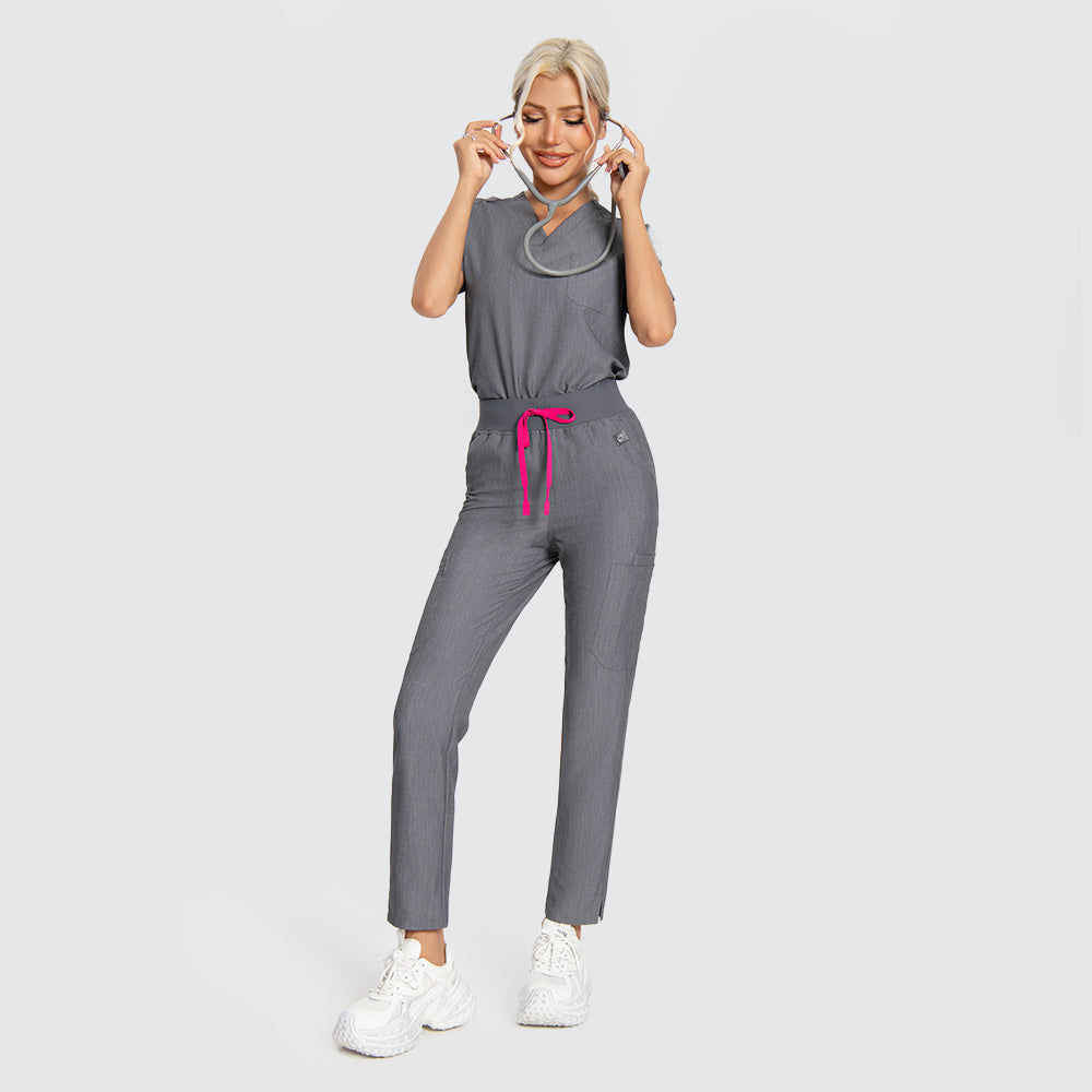 Pantalones médicos ajustados de cintura alta Kungfuscrub | MUJER