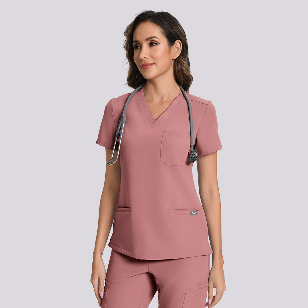 Women's Scrub Top – 3 Pockets | KungfuScrubs