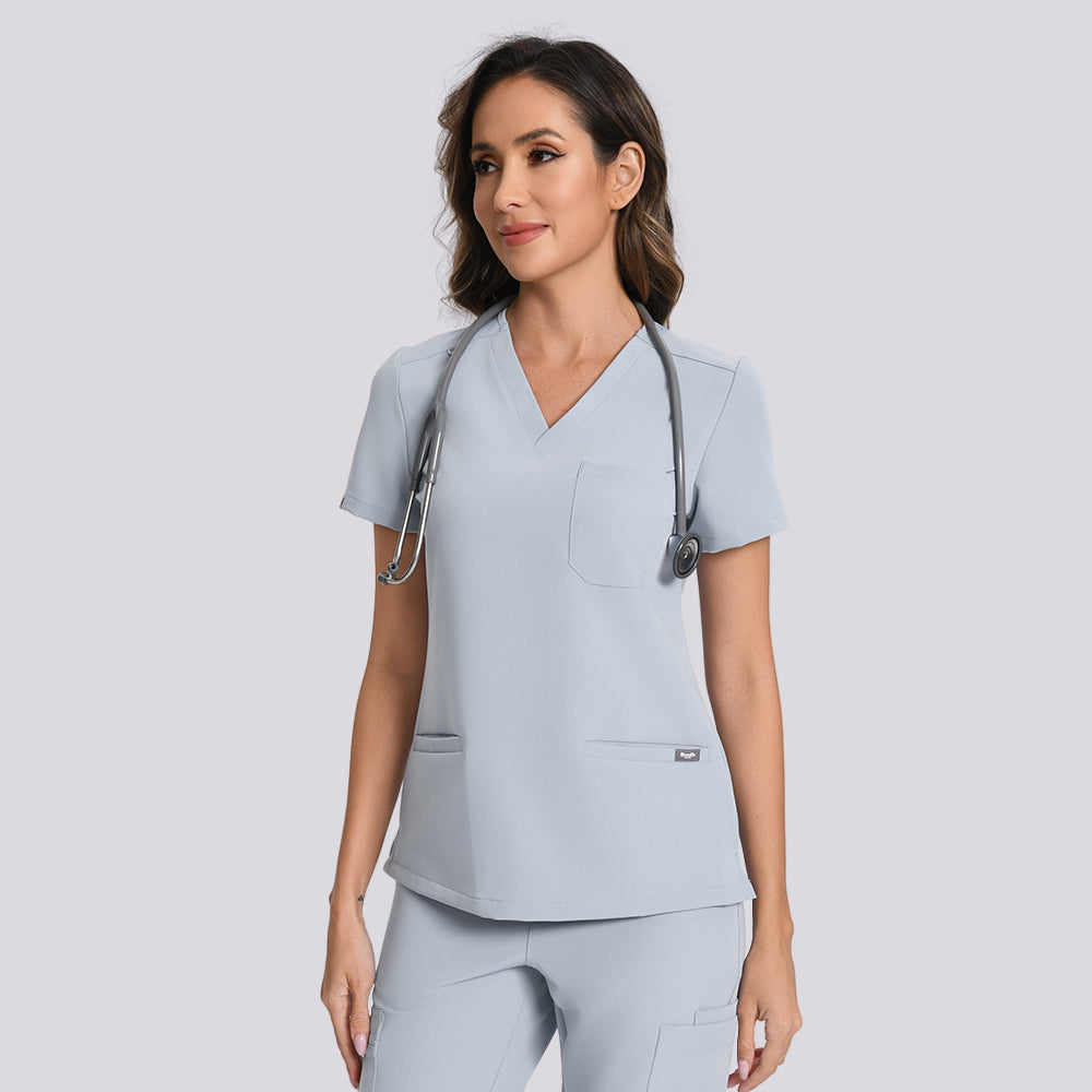 Women's Scrub Top – 3 Pockets | KungfuScrubs
