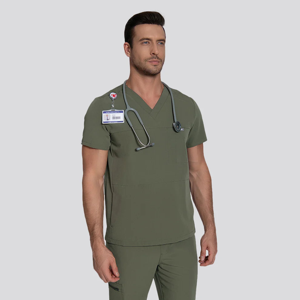 Men's Moss Scrubs Top