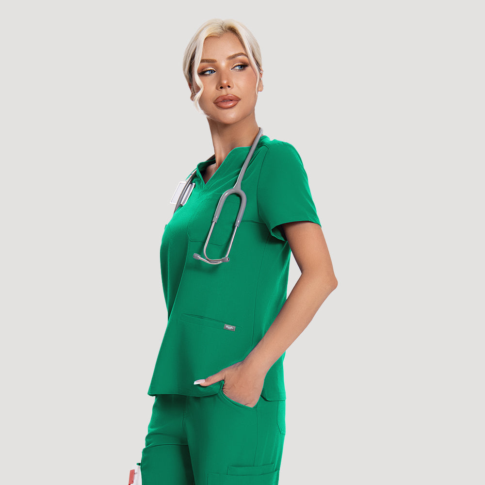 Women's Scrub Top – 3 Pockets | KungfuScrubs