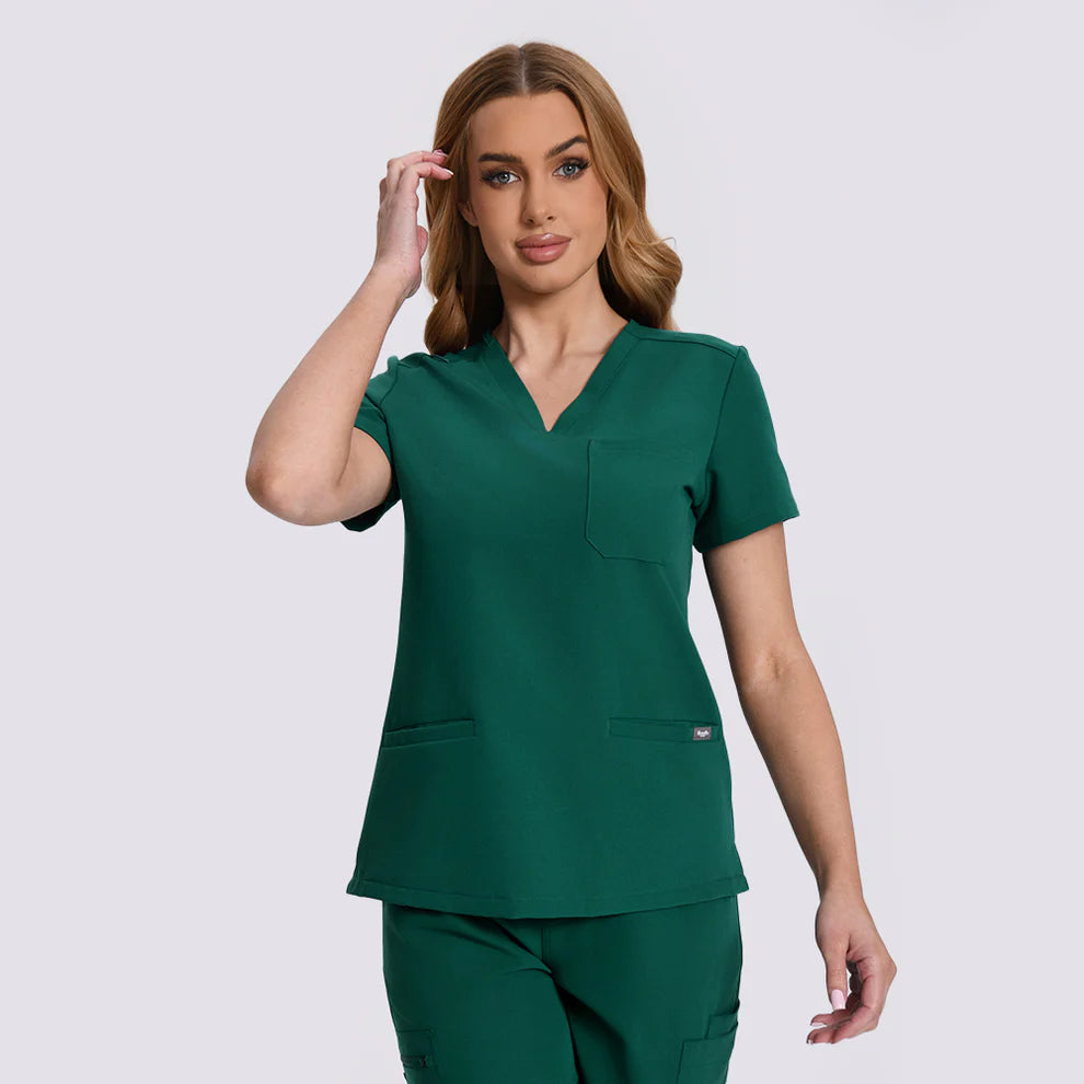 Women's Hunter green Scrubs Set