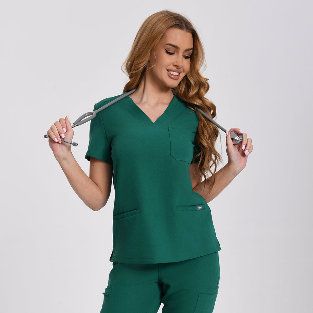 Women's Scrub Top – 3 Pockets | KungfuScrubs