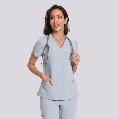 Women's Scrub Top – 3 Pockets | KungfuScrubs