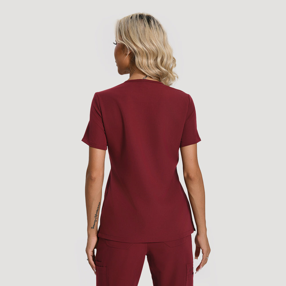 Blusas médicas esenciales de tres bolsillos KungfuScrubs