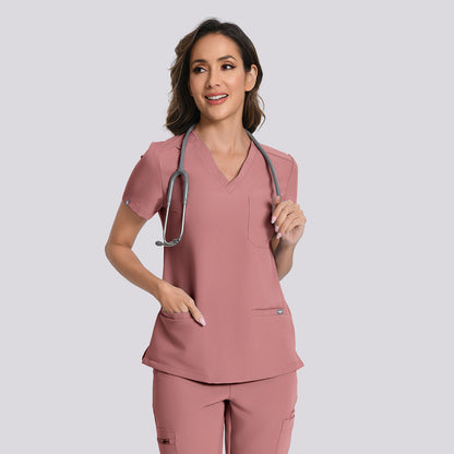 Women's Scrub Top – 3 Pockets | KungfuScrubs