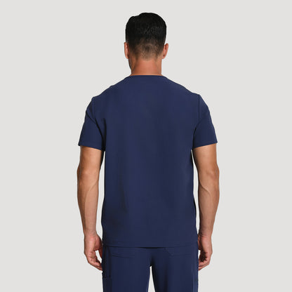 Men's Wide V-Neck Scrub Top – 4 Pockets | KungfuScrubs