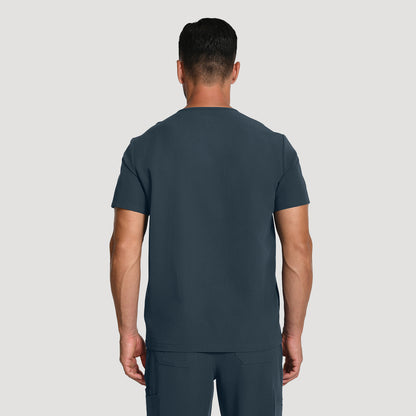 Men's Wide V-Neck Scrub Top – 4 Pockets | KungfuScrubs