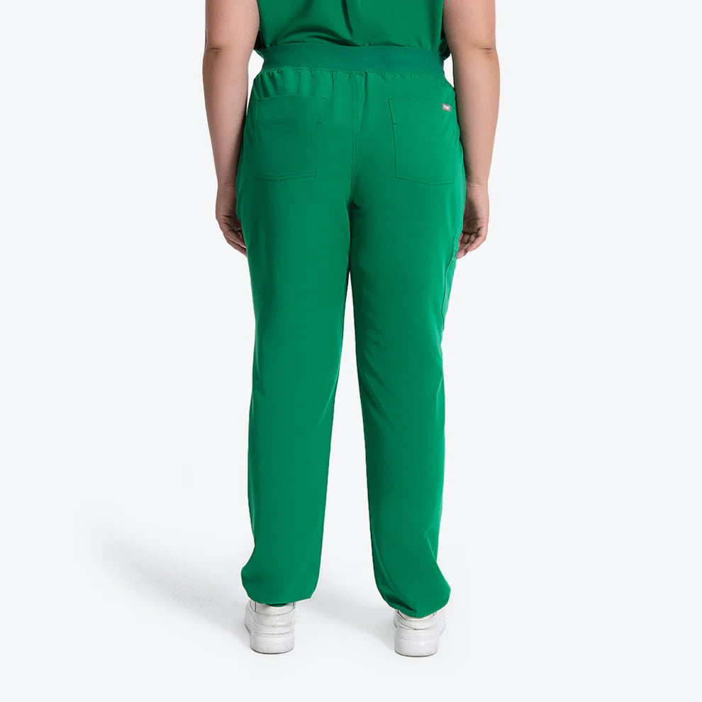 Women’s Indocyanine Green Stand Collar Scrub Set