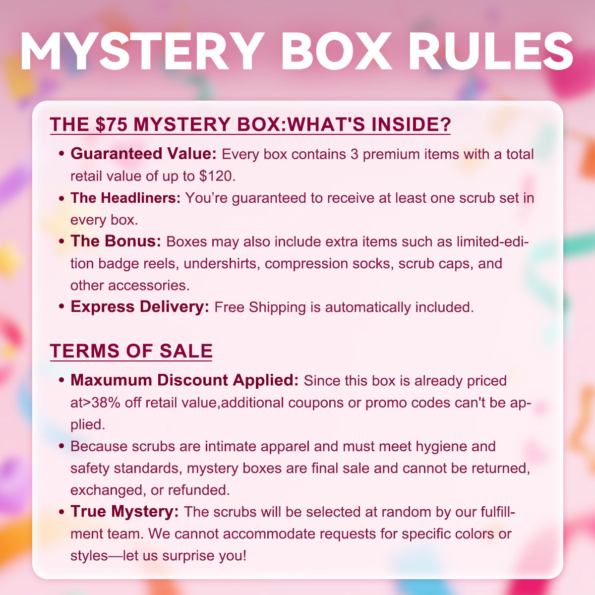 Kungfu Scrubs  Women's Mystery Box $75