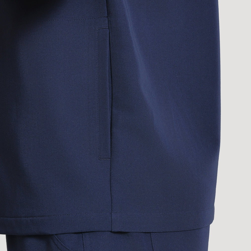 Men's Wide V-Neck Scrub Top – 4 Pockets | KungfuScrubs