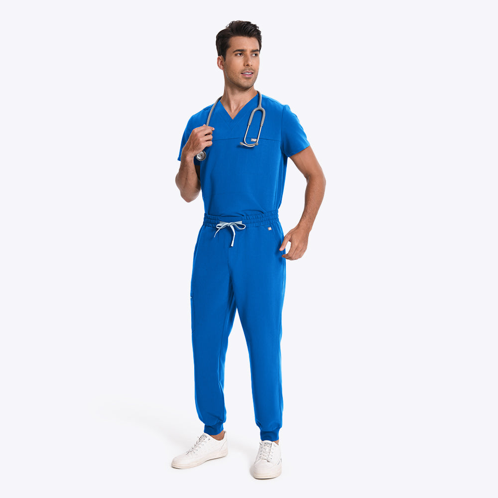 men’s breathable jogger scrubs