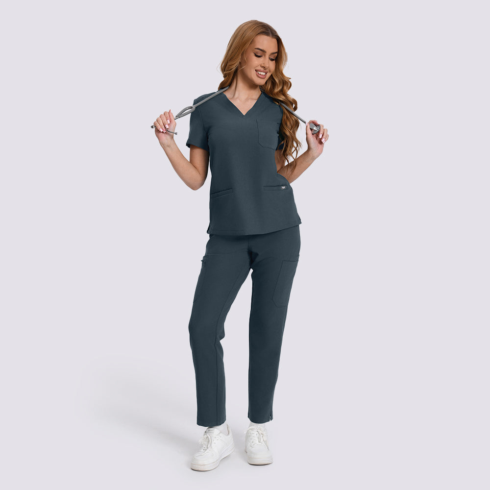 Women’s Scrubs Set – 12 Pockets| KungfuScrubs