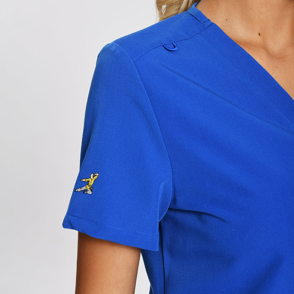 KungFuscrubs Three-Pocket Essential Scrub Top