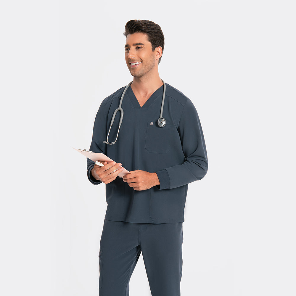 Men's fluid repellent scrub set