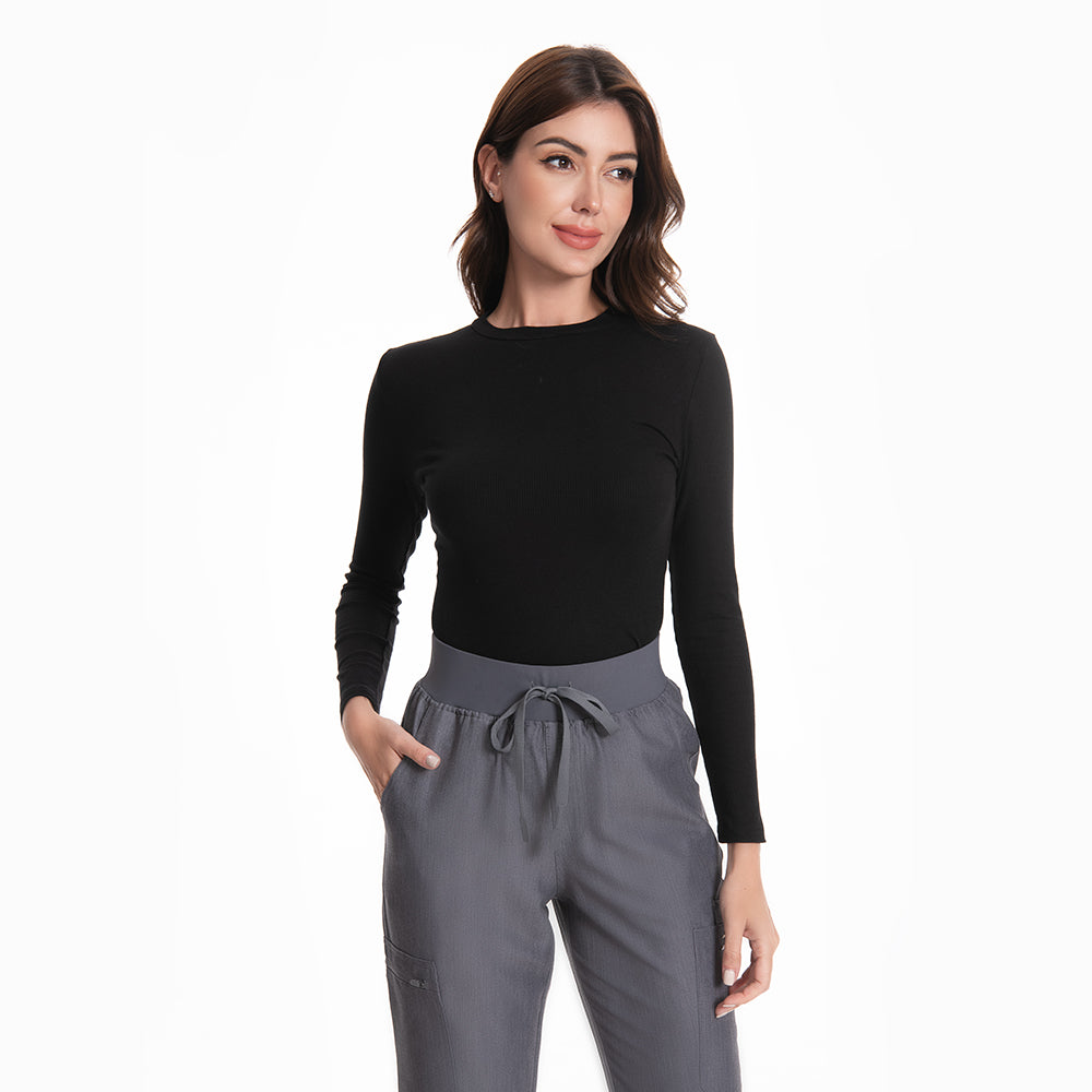 Black wrinkle resistant underscrub