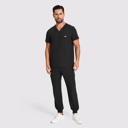 Men's V-neck Scrub Top – 4 Pockets | Kungfu Scrubs