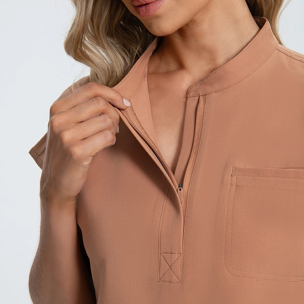 Stand Collar Scrubs for Women