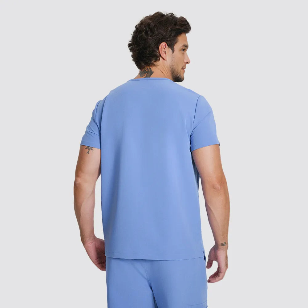 Men's V-neck Scrub Top – 4 Pockets | Kungfu Scrubs