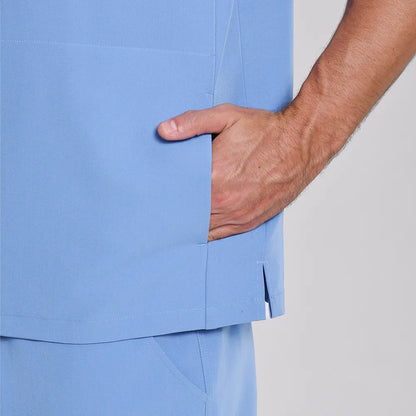 Men's V-neck Scrub Top – 4 Pockets | Kungfu Scrubs