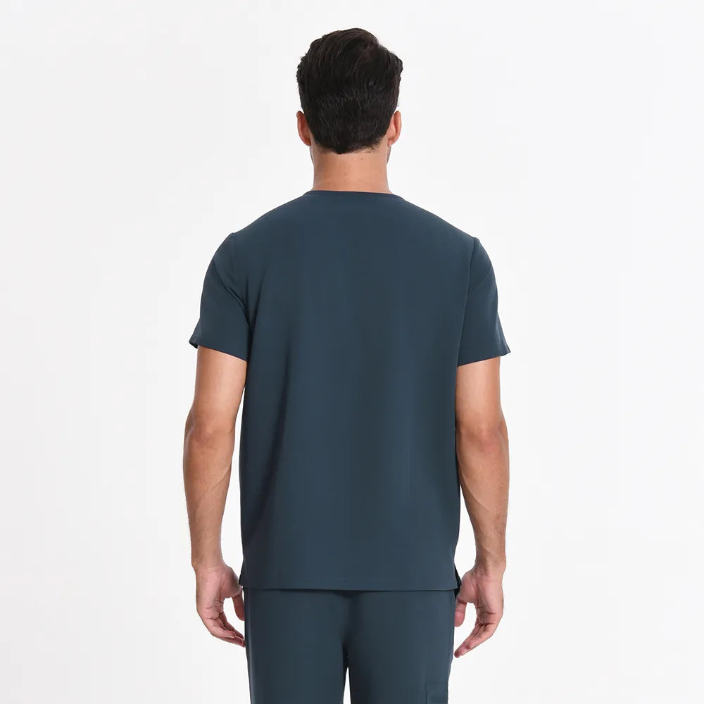 Men's V-neck Scrub Top – 4 Pockets | Kungfu Scrubs
