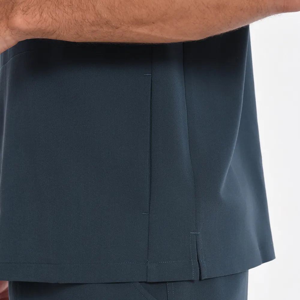 Men's V-neck Scrub Top – 4 Pockets | Kungfu Scrubs