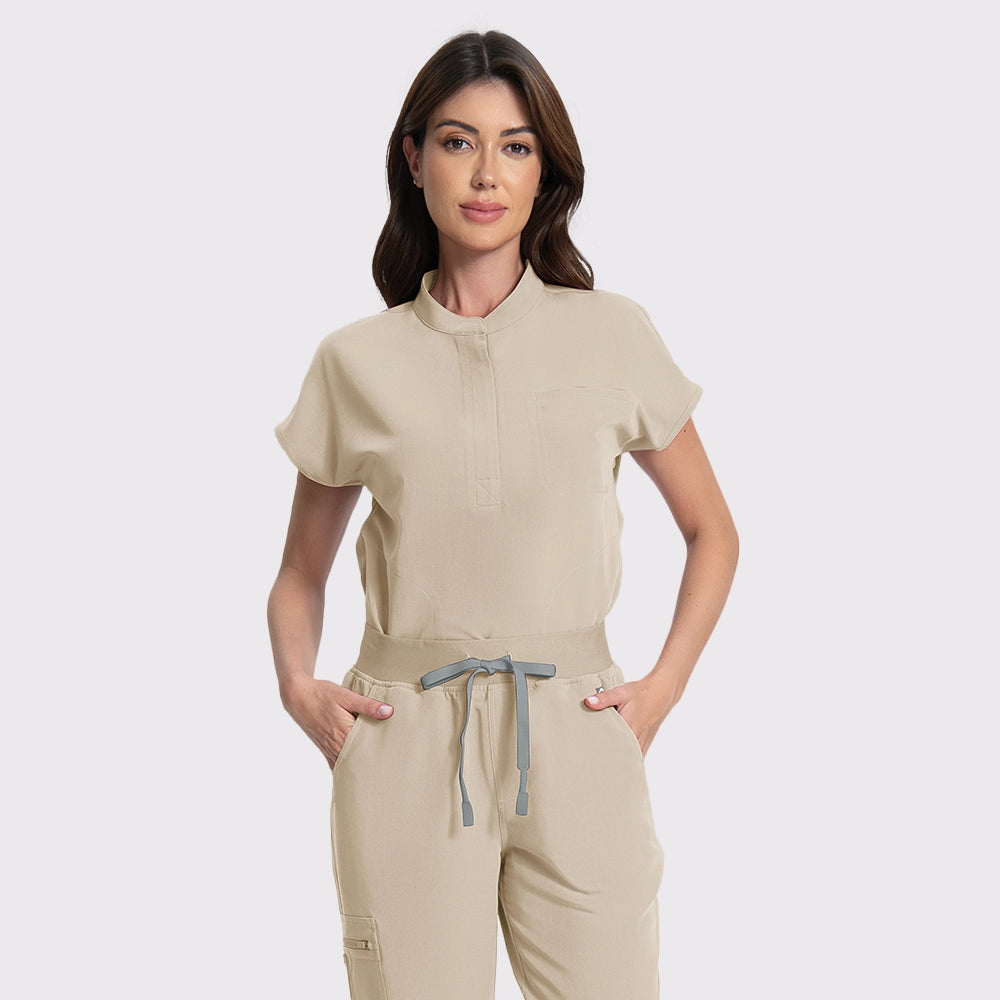 Stretchy Nurse Scrub Set Women
