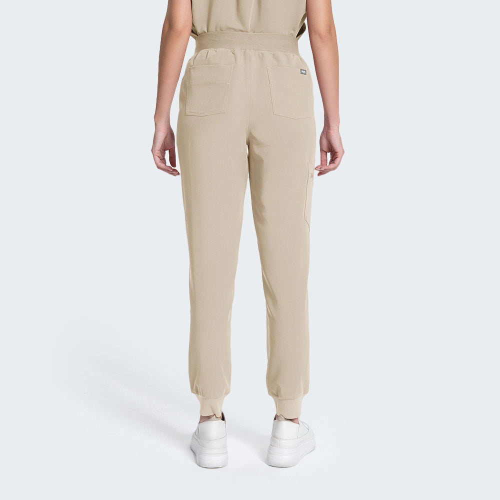 Stylish Women’s Stand Collar Scrub Set
