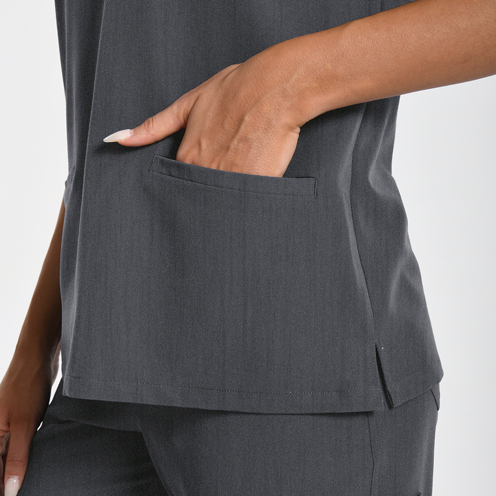 KungFuscrubs Women Three-Pocket Essential Scrub Sets rednote-Only Deal