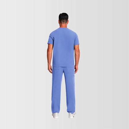 Men's Wide V-Neck Scrub Top – 4 Pockets | KungfuScrubs